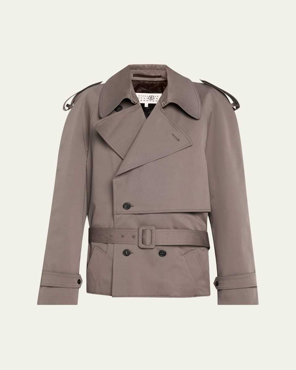 Boxy Trench-Style Sports Jacket